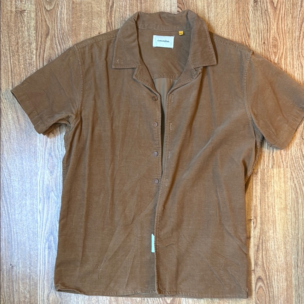 Brown Corduroy Men's Shirt